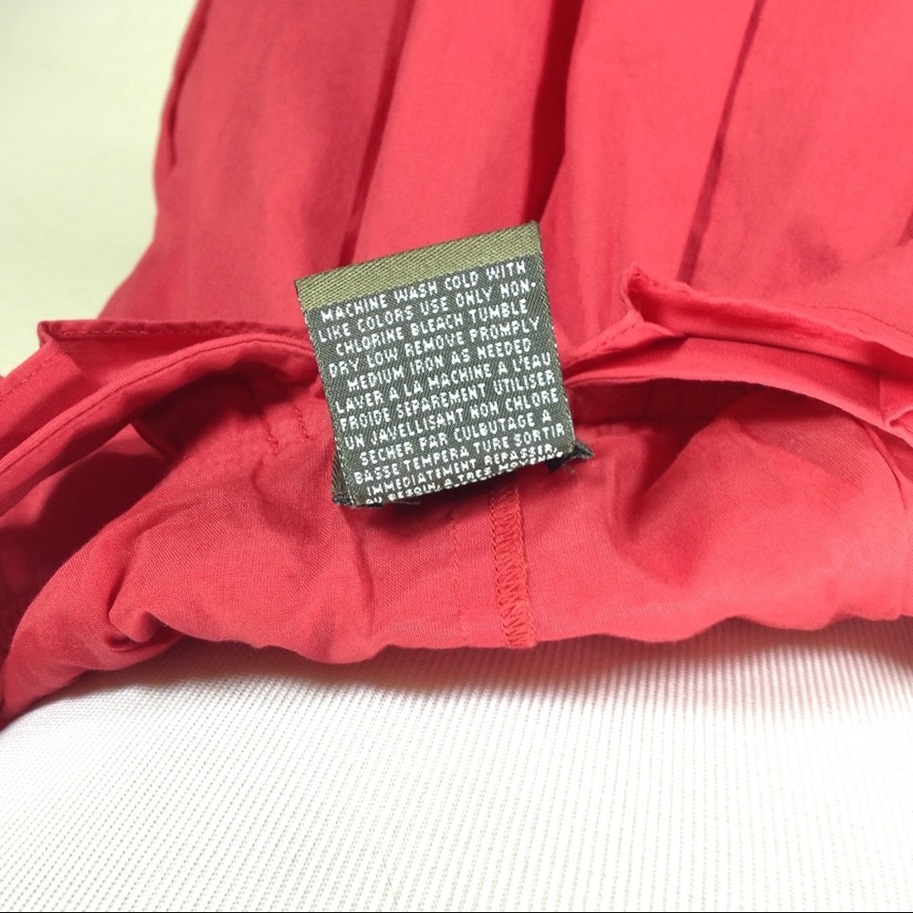 Anthropologie FEI Red Cotton Blend Tank Dress - Picture 8 of 8